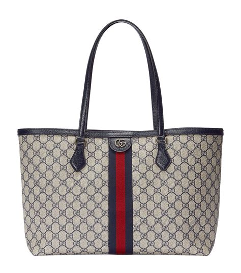 gucci gg supreme tote black|gucci ophidia large tote bag.